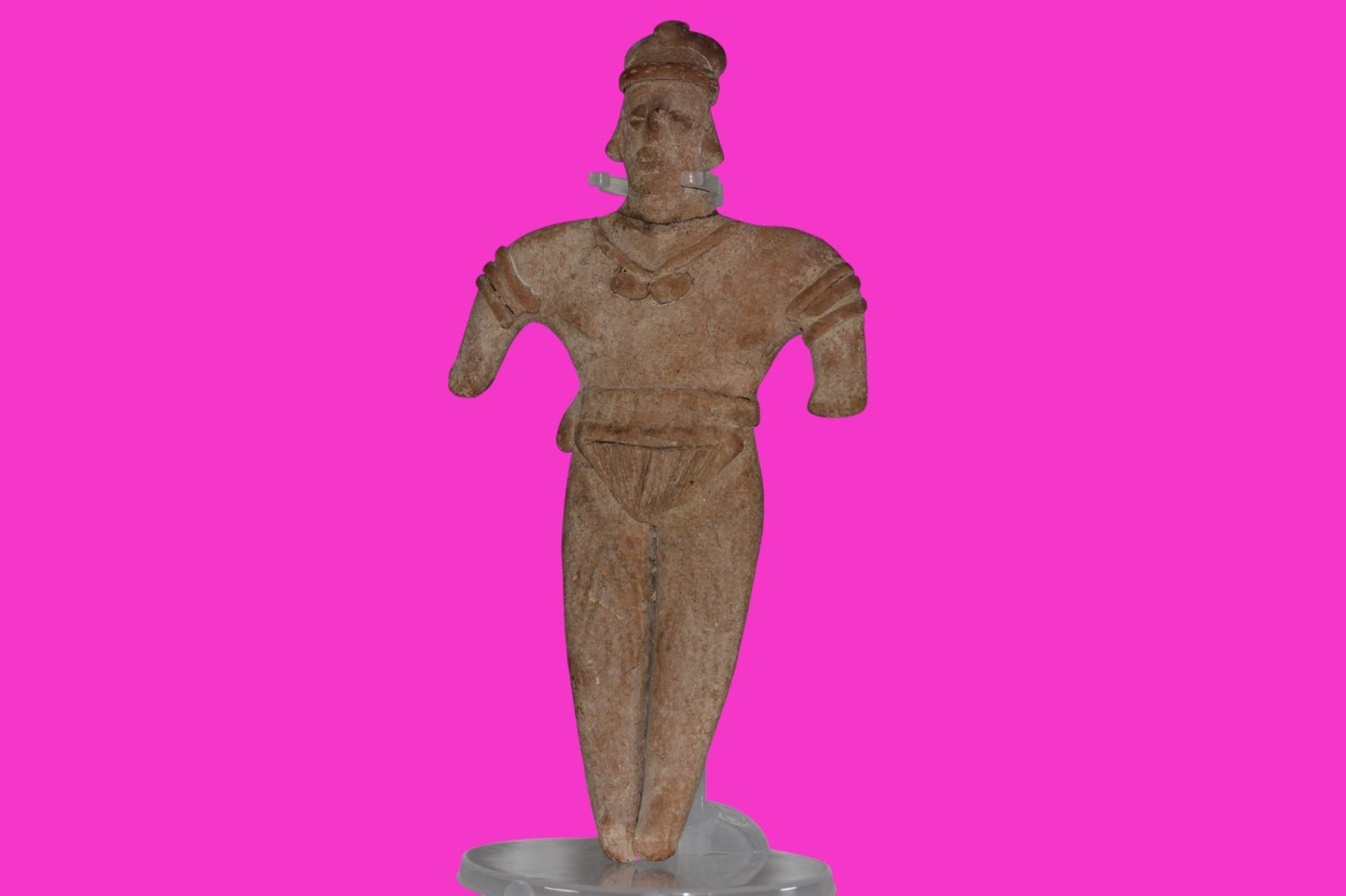 Pre Columbian Artifact Big 8 Inch Shaft Tomb Figure Colima Mexico 100 BC COA 243