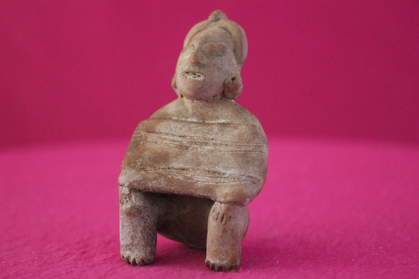 Authentic Pre Columbian Artifact Rare Skirted Tomb Figure Colima Mexico COA 180