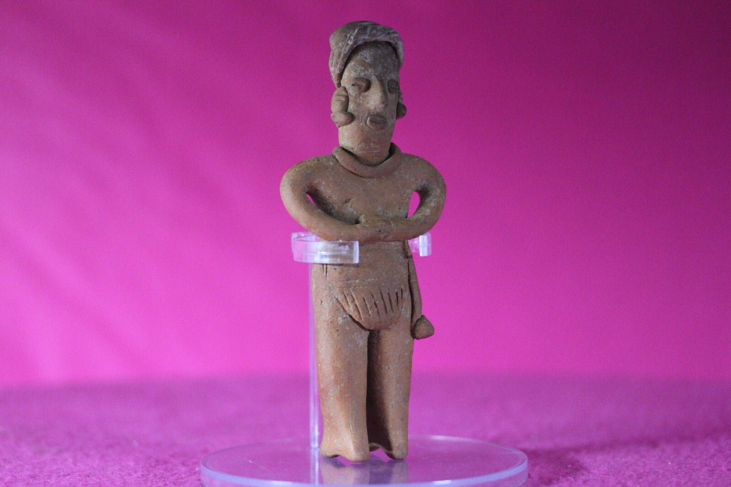 Authentic Pre Columbian Artifact Tomb Figure Colima Mexico 100 BC-250 AD COA 132