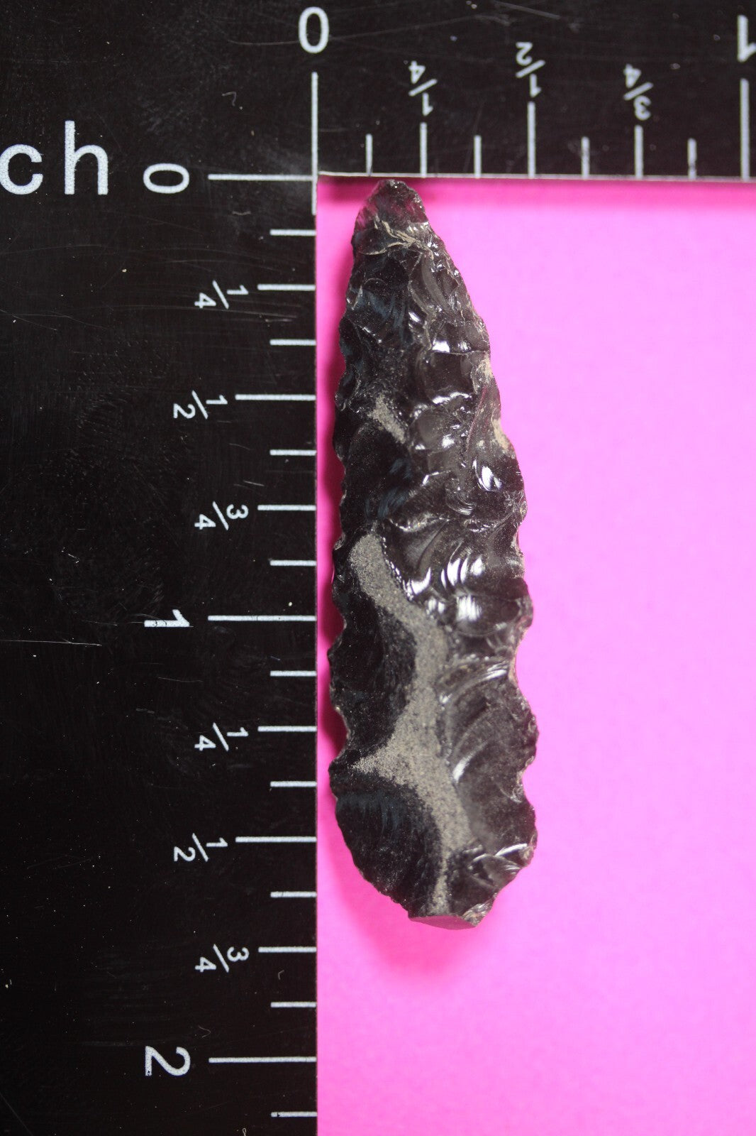 Pre Columbian Artifact Authentic Aztec Arrowhead Battle of Mexico City COA 62