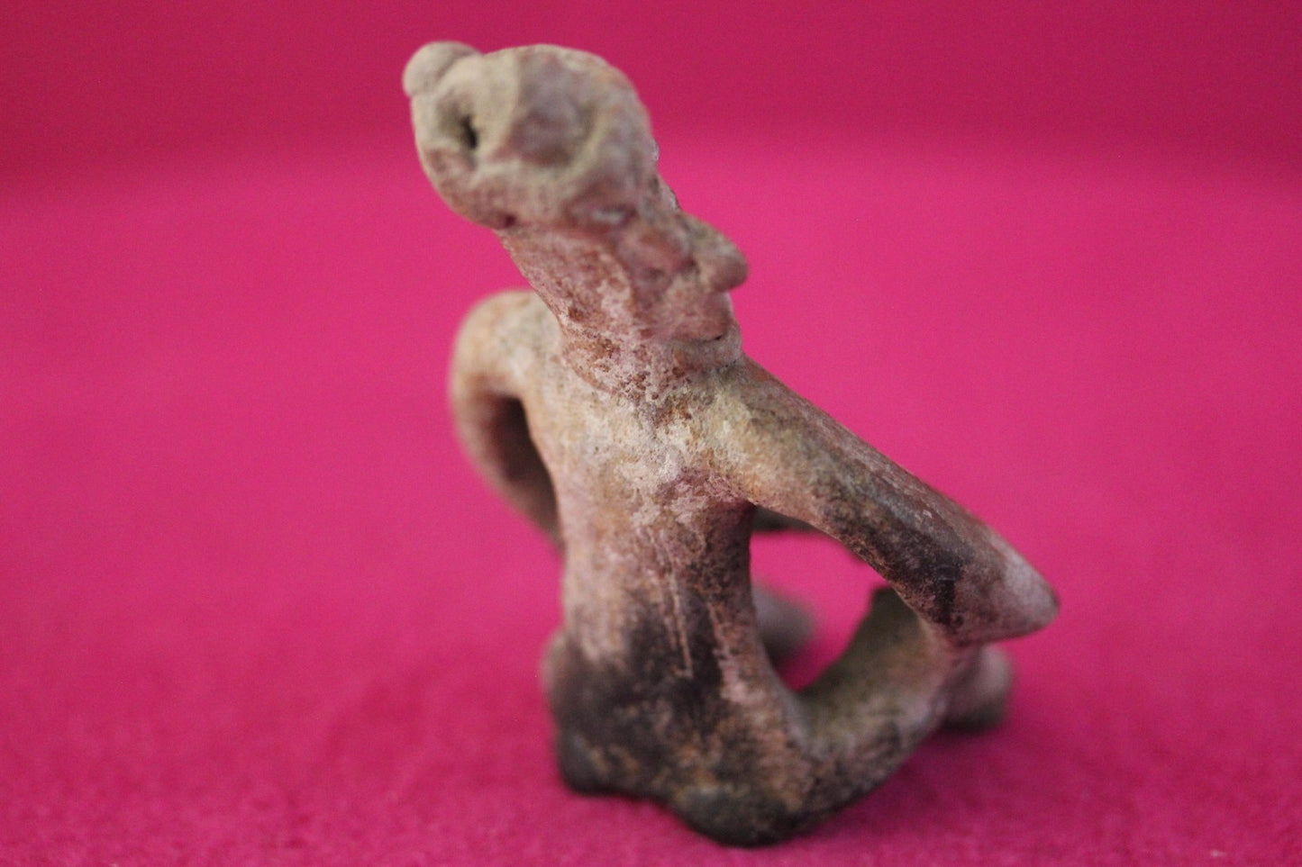 Authentic Pre Columbian Artifact Rare Skirted Tomb Figure Colima Mexico COA 183