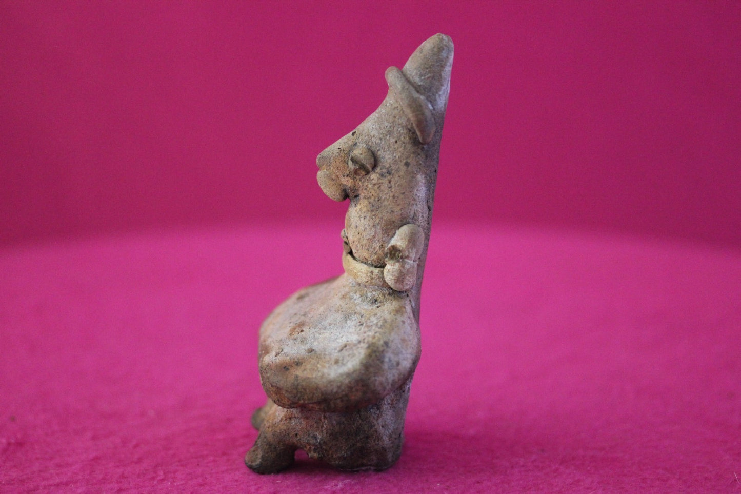 Authentic Pre Columbian Artifact Rare Skirted Tomb Figure Colima Mexico COA 182