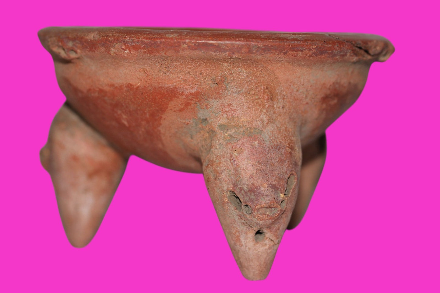 Pre Columbian Authentic Artifact Tripod Bowl Watershed Area Costa Rica COA J86