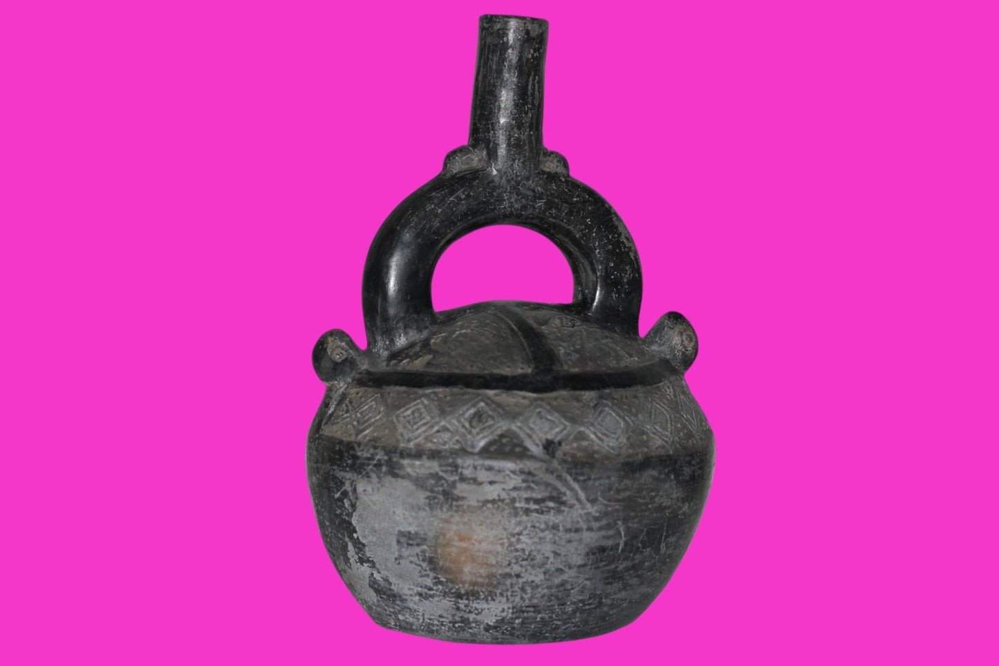 Pre Columbian Artifact Authentic Chimu Warrior Vessel 900-1400 AD Peru COA 222