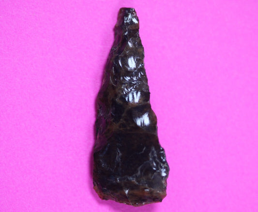 Pre Columbian Artifact Authentic Aztec Arrowhead Battle of Mexico City COA 76