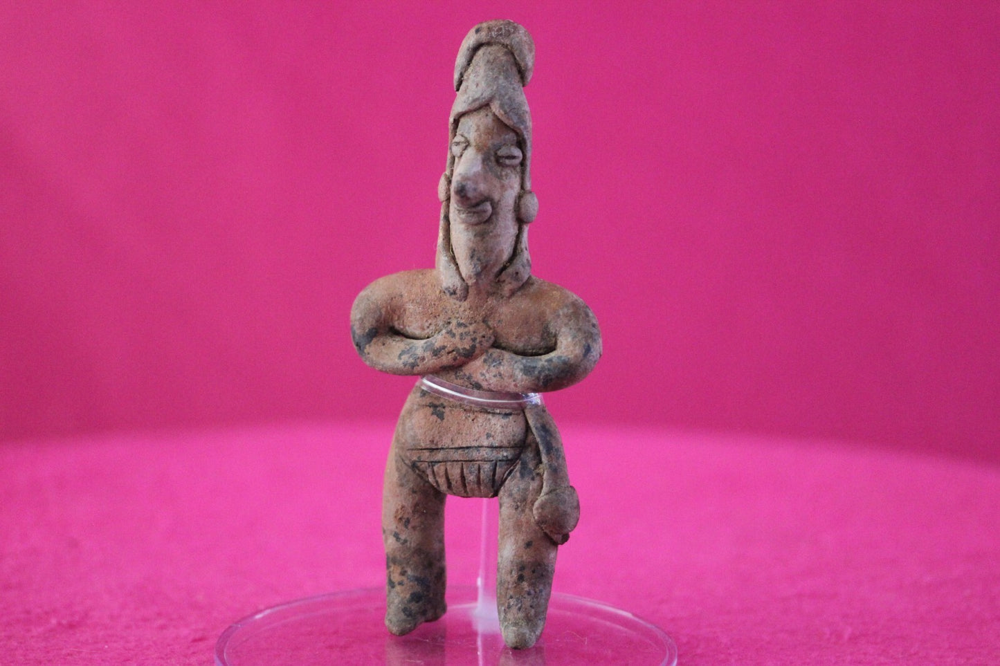 Authentic Pre Columbian Artifact Tomb Figure Colima Mexico 100 BC-250 AD COA 173