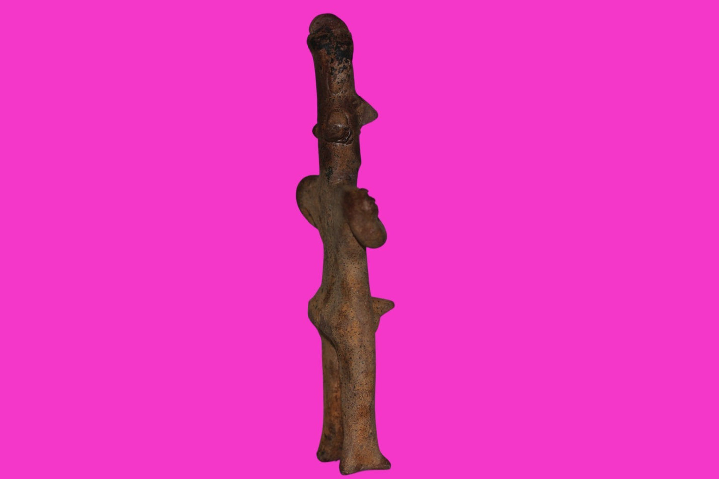Authentic Pre Columbian Artifact Male Shaman Tomb Figure Colima Mexico COA 18