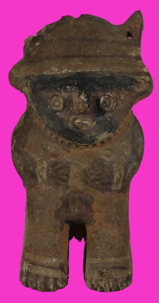 Pre Columbian Authentic Artifact Chancay Male Figure Peru 1200-1450AD COA J41