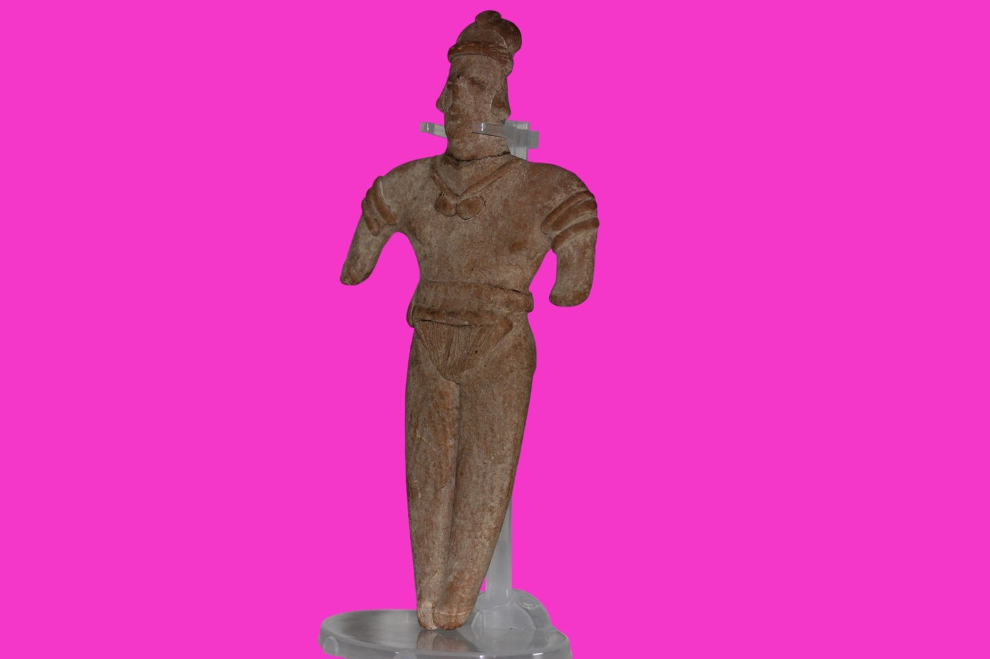 Pre Columbian Artifact Big 8 Inch Shaft Tomb Figure Colima Mexico 100 BC COA 243