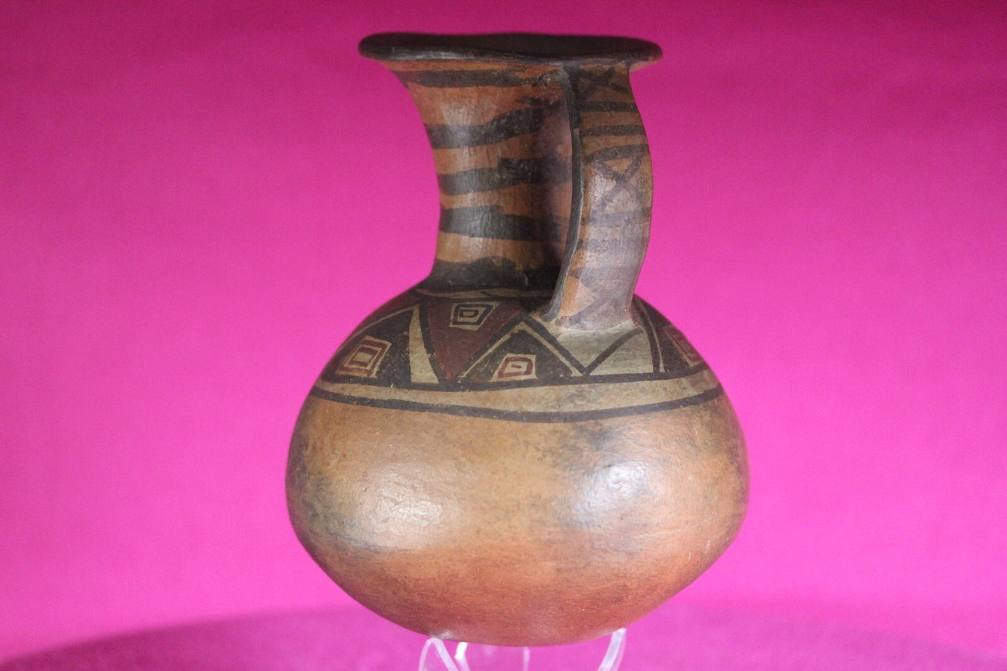 Pre Columbian Authentic Artifact Inca Pitcher  Pottery 1438-1533 AD Peru COA J06