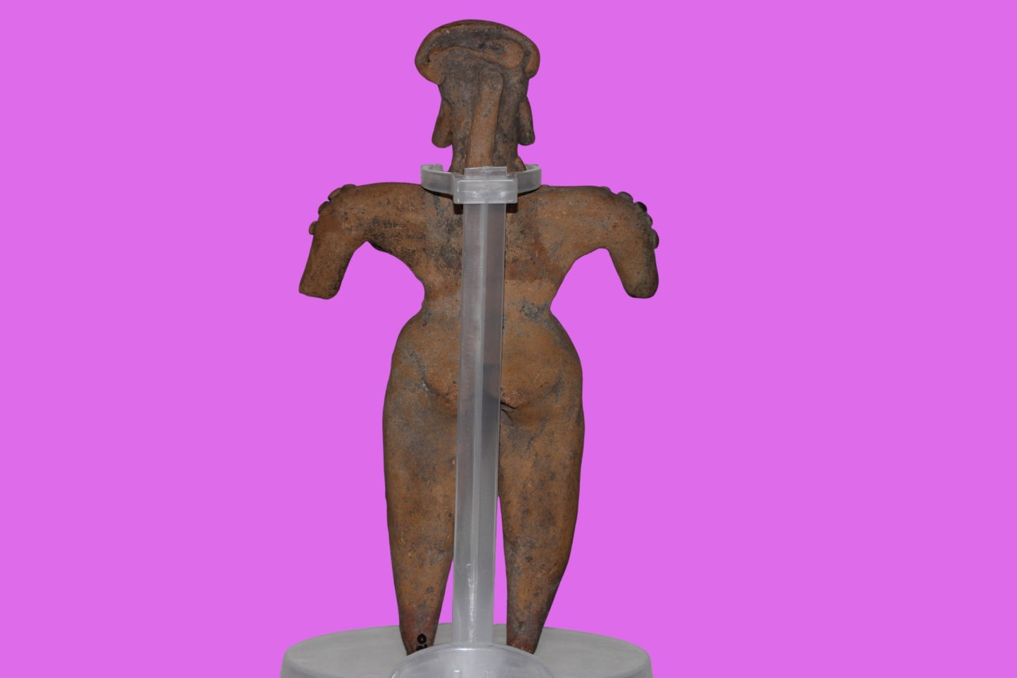 Pre Columbian Artifact 6in Female Shaman Tomb Figure Colima Mexico 100BC COA 256