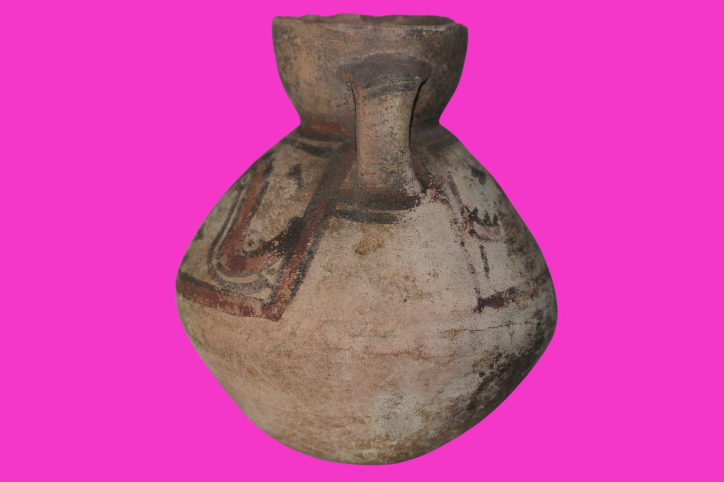 Pre Columbian Authentic Artifact Snake Jug Chancay Peru 1200 -1450 AD COA J103