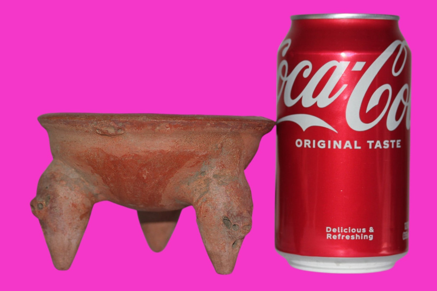 Pre Columbian Authentic Artifact Tripod Bowl Watershed Area Costa Rica COA J86