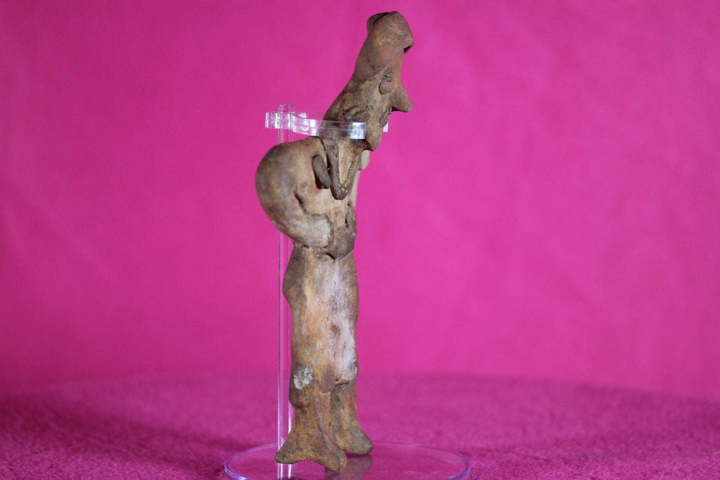 Pre Columbian Authentic Artifact Rare Grandma Tomb Figure Colima Mexico COA 142