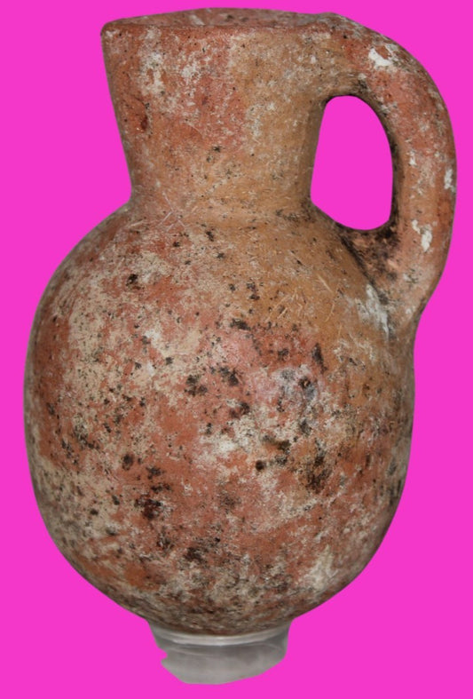 Ancient Holy Land Artifact Jug From Time of Jesus Christ 100 BC - 100 AD COA 16