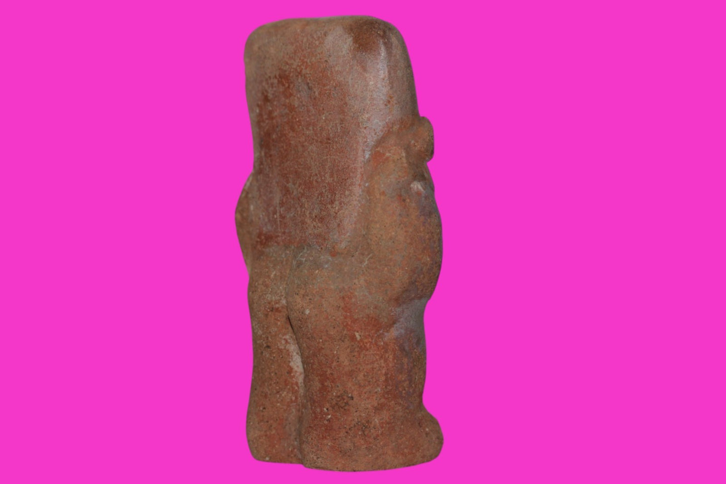 Pre Columbian Authentic Artifact Moche Rattle Figure Peru 850 - 1100 AD COA J34