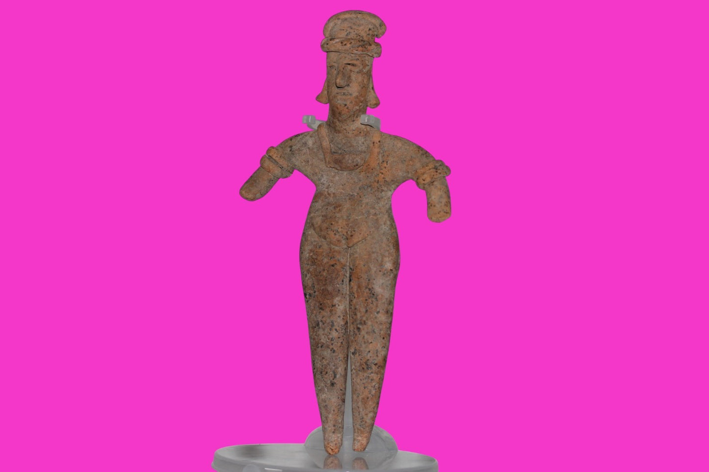Pre Columbian Artifact 7 inch Female Tomb Figure Colima Mexico 100BC COA 252