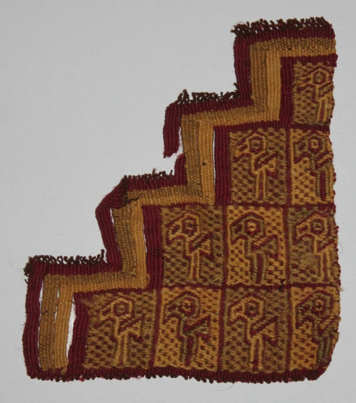 Pre Columbian Artifact Authentict Frameable Textile Border Chancay Peru COA 12